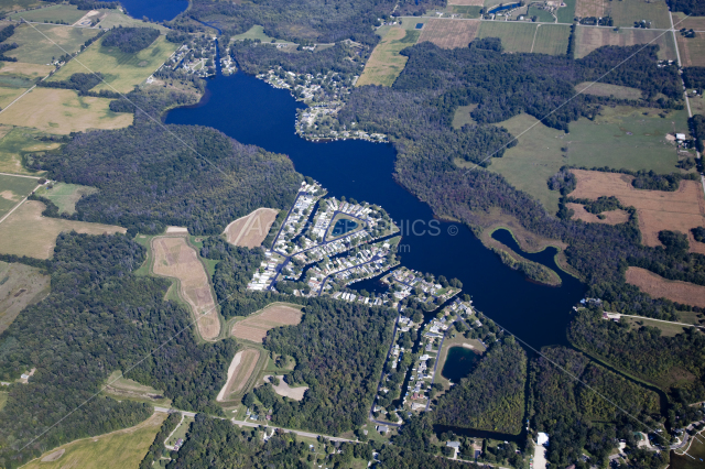 Long Lake, East in Branch County, Michigan